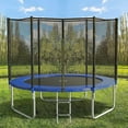 thumbnail image 1 of ZHENYEMEI 8FT Trampoline Net, Trampoline Enclosure Net for 6 Straight Poles, Weather-Resistant, Tear-Proof, Trampoline Net with Double-Headed Zippers, Enhanced Hook for Kids and Adults (No Poles), 1 of 9