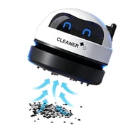 Samovi Desktop Vacuum Cleaner, Mini Table dust Sweeper, USB Rechargeable Wireless, 360  Rotatable, Quiet & Powerful, High Endurance up to 90 mins Suitable for Keyboard, Home, School, Office