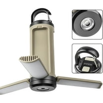 ZHENYEMEI Outdoor LED Camping Light, Foldable Tent Light with Hook, 1200mAh LED Camping Lantern with 6 Modes Lighting, Rechargeable Portable Flashlight for Camping, Hiking, Fishing, Emergencies(1PC)