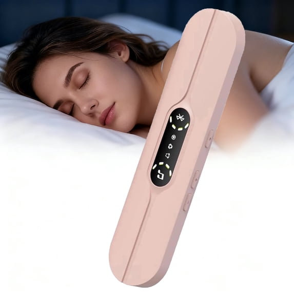 ZHENYEMEI Under Pillow Speaker for Sleeping, Mini Wireless Bluetooth Bone Conduction with 10 White Noise and Timer, Supports TF Card, Suitable for Side Sleepers and Sleep Difficulties (Pink)