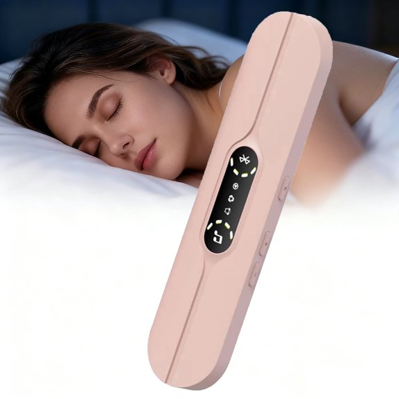 ZHENYEMEI Under Pillow Speaker for Sleeping, Mini Wireless Bluetooth Bone Conduction with 10 White Noise and Timer, Supports TF Card, Suitable for Side Sleepers and Sleep Difficulties (Pink)