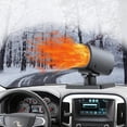 thumbnail image 1 of Samovi Portable Heater for Car, Car Heater Fan, 120W 12V Car Heater Defroster, 360° Rotation Base, 2 in 1 Heating/Natural Wind Function, for Winter Driving, Plugs into Cigarette Lighter (Black), 1 of 8