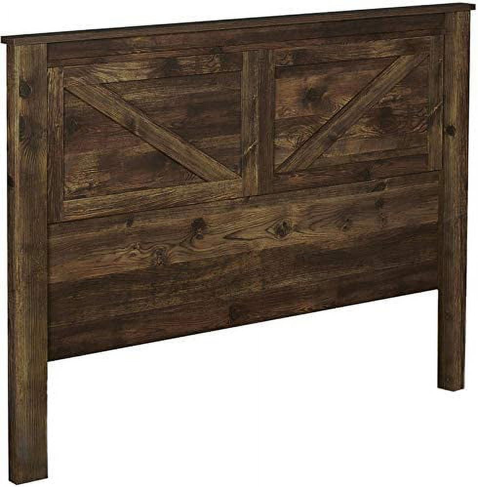 Rustic Brown Farmhouse Wood Queen Headboard
