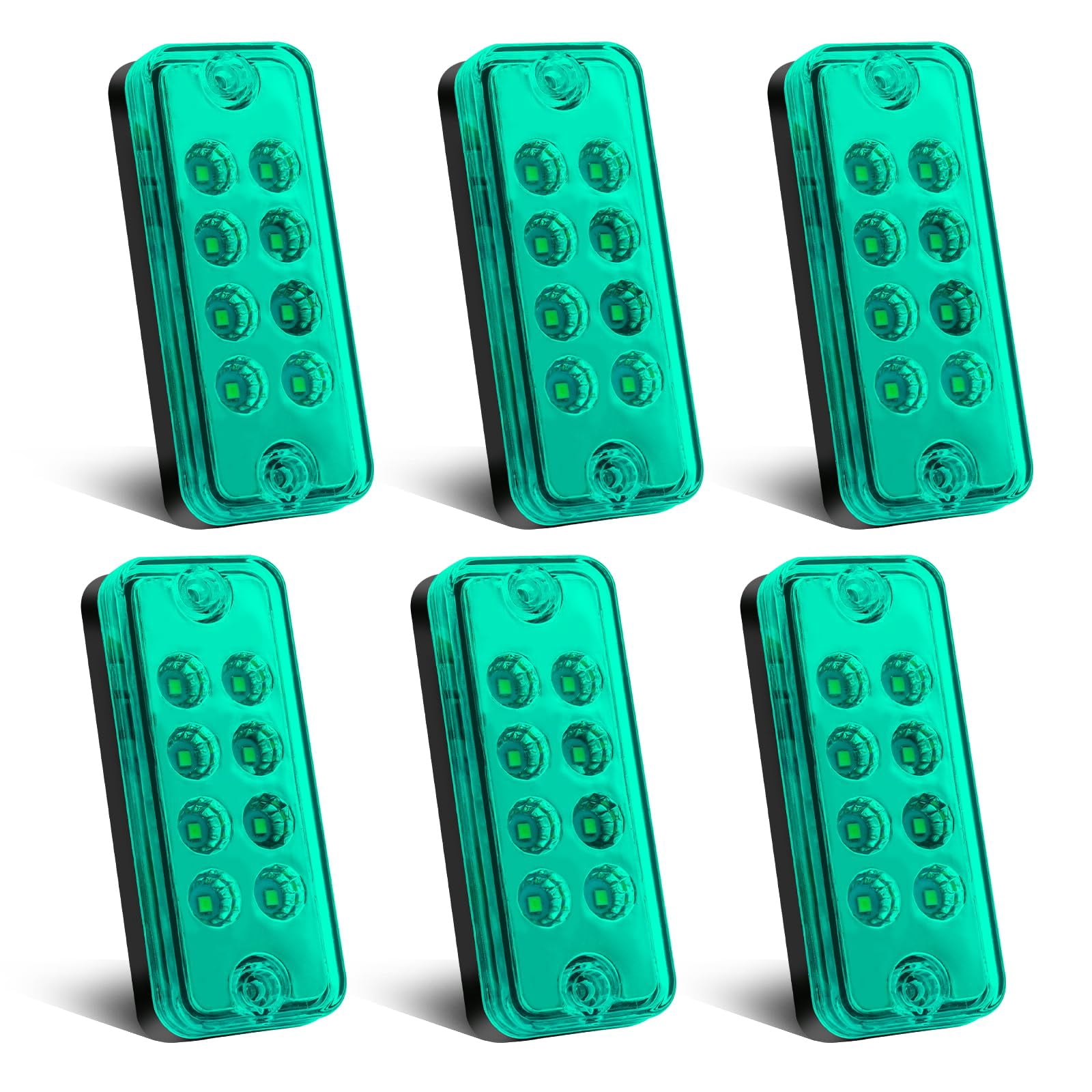 ZHHXYanh 6Pcs 8 Led RRF12 Truck Side Marker Lights, 12V-24V Truck Side ...
