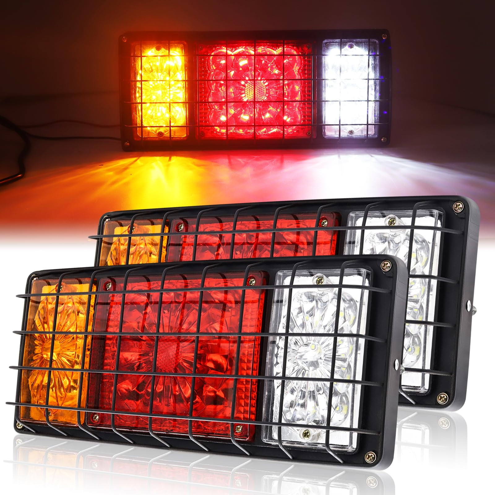 ZHHXYanh LED Truck Tail MMF7 Lights, Truck Brake Lights Cover 24V
