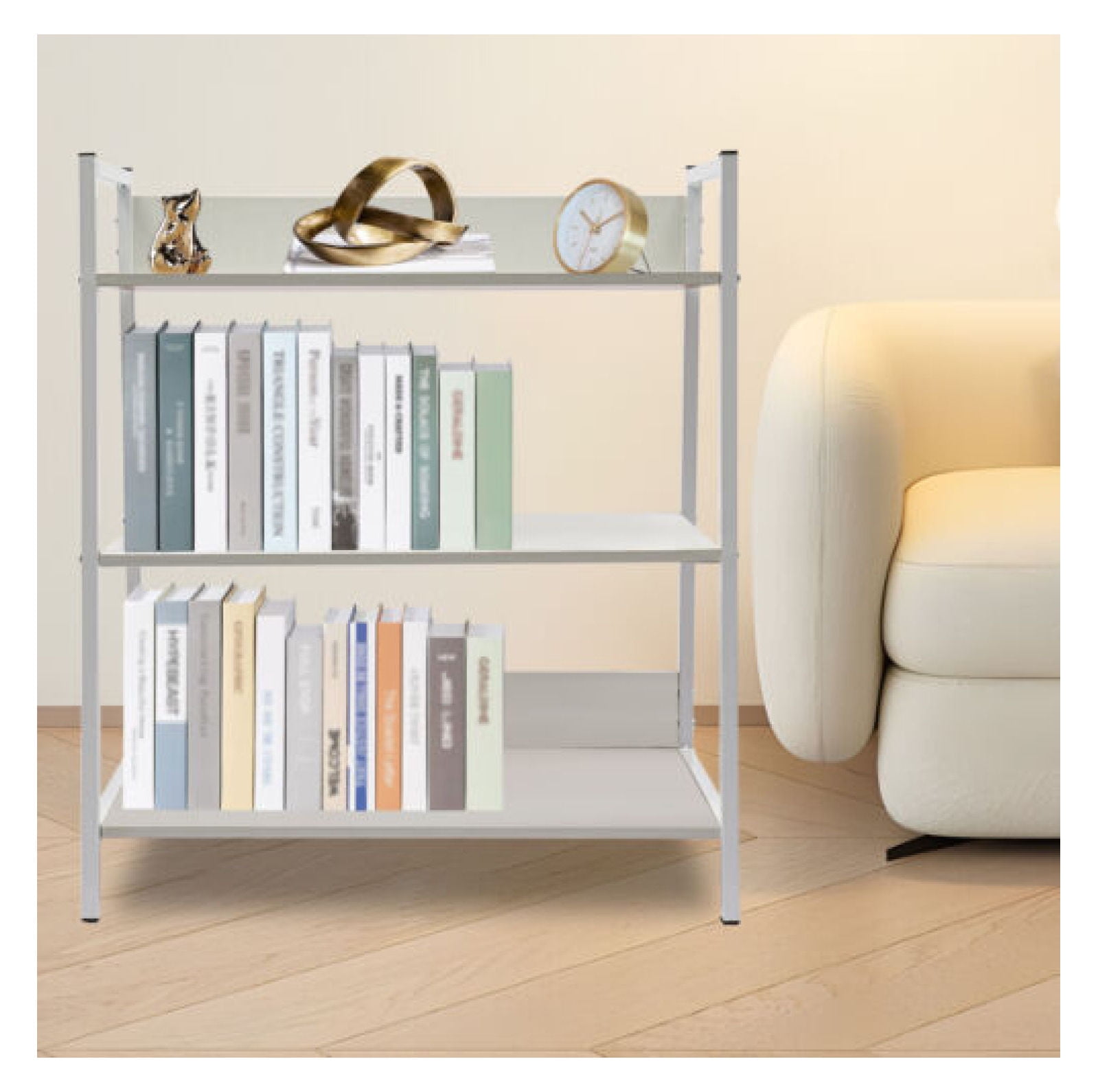 ZHI-22 New 3-Tier Industrial Bookshelf Bookcase Display Rack Ladder ...