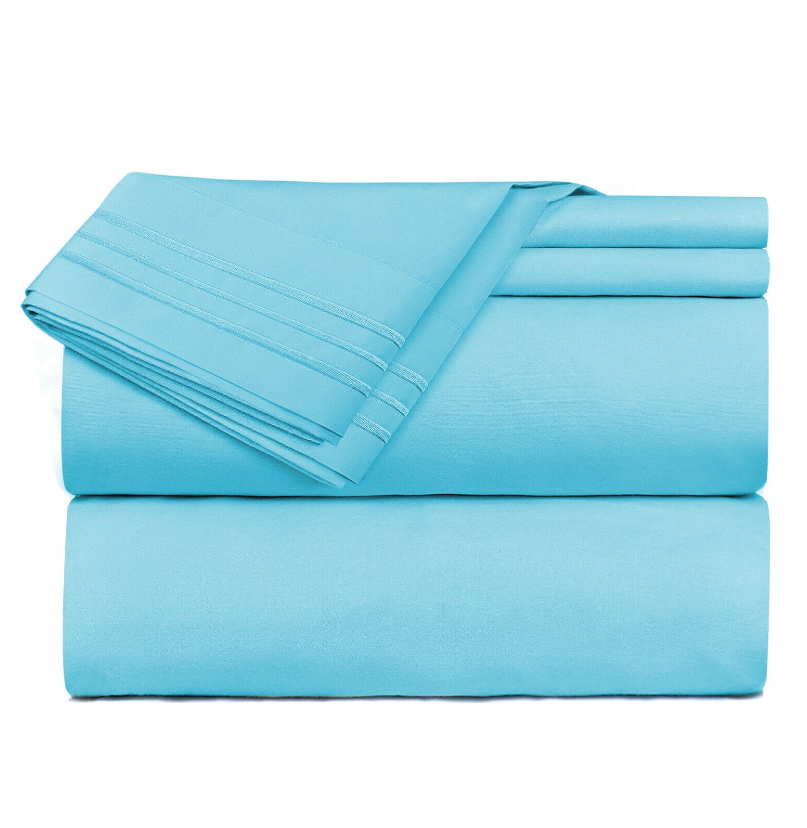 ZHI22 Size Double Brushed Microfiber Hotel Bed Sheets,Deep Pocket