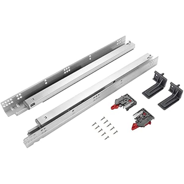 ZHI22 Soft Close Undermount Drawer Slides 12 Inch 21 Inch Full Extension Ball Bearing