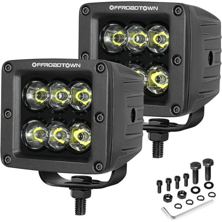 ZHIBO 3 Inch LED Cubes, 120W CREE LED Pods Spot Reverse Light