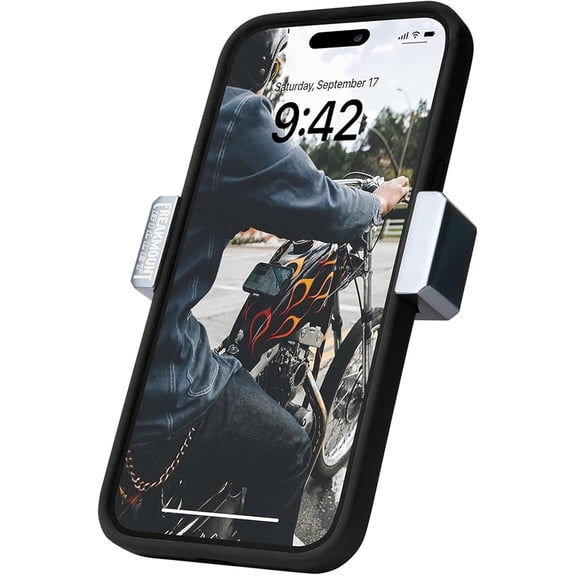 ZHIBO Magnetic Motorcycle Phone Mount for Harley Davidson, Steel Blue