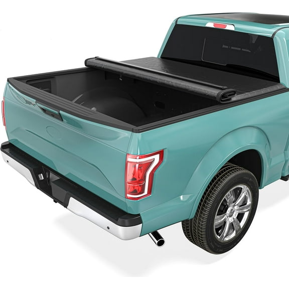 ZHIBO Soft Roll-Up Tonneau Cover for 2015-2025 Ford F-150 5.5ft Bed (No Raptor)