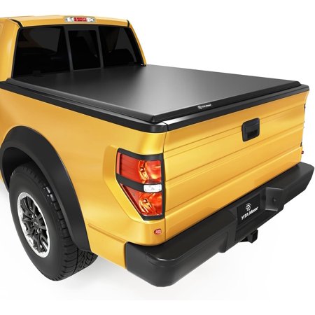 ZHIBO Soft Tri-Fold Tonneau Cover for 2009-2014 Ford F-150 5.5ft Bed