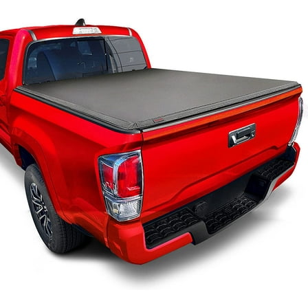 ZHIBO Soft Tri-Fold Tonneau Cover for 2016-2023 Toyota Tacoma 6ft/74" Bed