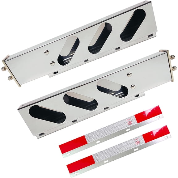 ZHIBO Stainless Steel Mud Flap Hanger, 2.5" Bolt, 30" Length, for Semi Trucks, 2-Pack