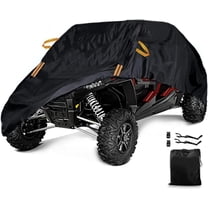ZHIBO UTV Cover Waterproof Heavy Duty 4-6 Seater, Black Oxford Cloth