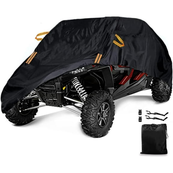 ZHIBO UTV Cover Waterproof Heavy Duty 4-6 Seater, Black Oxford Cloth
