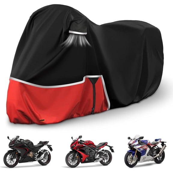 ZHIBO Waterproof Motorcycle Cover for Honda CBR Sport Models, 420D Oxford