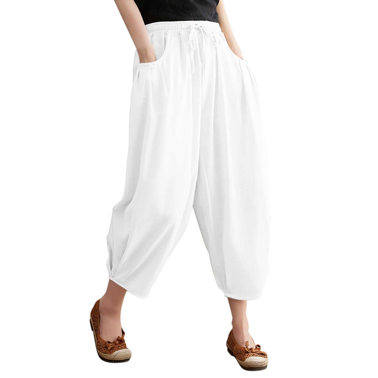 ZHICENG Baggy Shorts Women Flowy Shorts Business Casual Women Red