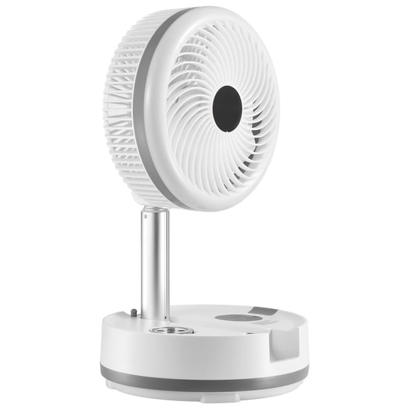 ZHICHUN 10 Inch Foldable Rechargeable Oscillating Fan 3 In 1 With Magnetic Remote 9 Speed 300 CFM 40000mAh Adjustable Height Auto Rotation For Home Outdoor Camping