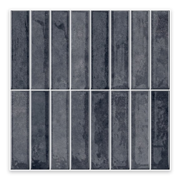 ZHICHUN 10pcs Slate Gray Self-Adhesive Tiles 12x12 Inch Industrial Style Backsplash Wall Tiles Waterproof Heat Resistant Wall Tiles Suitable for Modern Kitchen Basement Office Laund