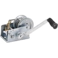 thumbnail image 1 of ZHICHUN 1200lbs Heavy Duty Hand Crank Winch with 33ft Steel Cable Two Way Ratchet Winch for Trailer Truck ATV Boat Marine, 1 of 6