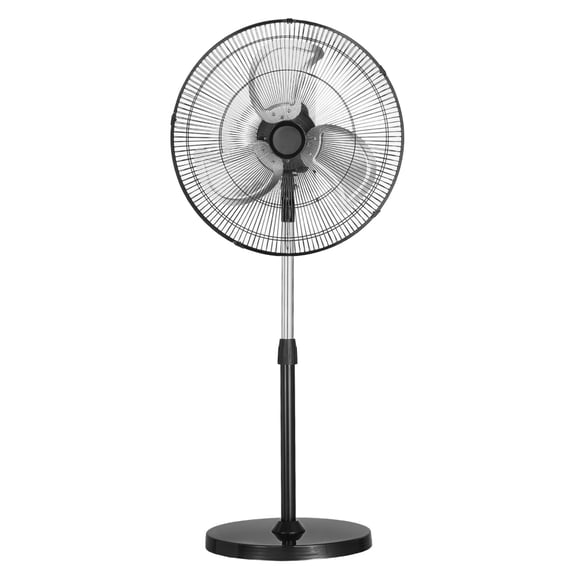 ZHICHUN 18 Inch Industrial Pedestal Fan 3 Speed Oscillating Adjustable Height 4200 CFM Dual Ball Bearing Motor With Thermal Protection