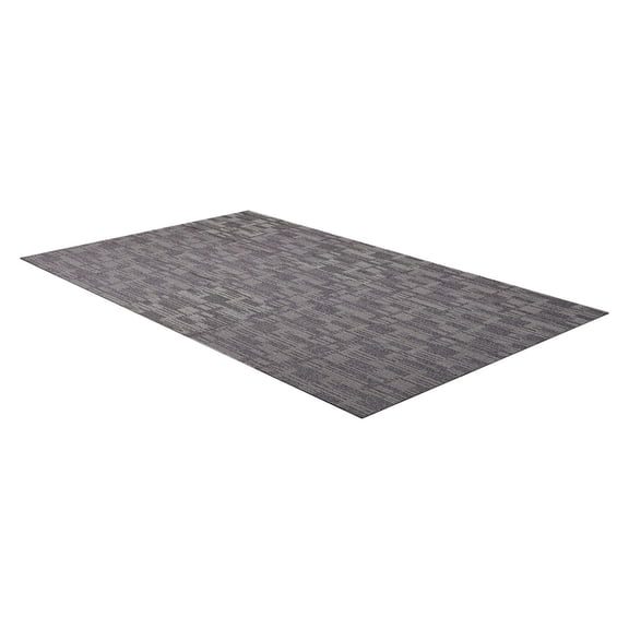 ZHICHUN 24 PCS 2424 Inch Reusable Carpet Tiles Gray Brown Modular Soft Padded Rug Tiles with Anti-Slip PVC Backing Polypropylene Floor Tiles for Office Home High Traffic Area