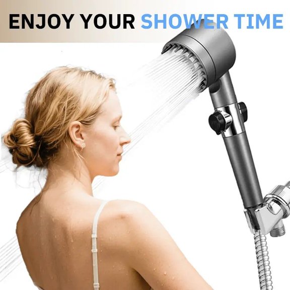 ZHICHUN 3 Level Adjustable Handheld Shower Head High Pressure Multiple Modes with 5 Filters Wall Mounted for Hard Water