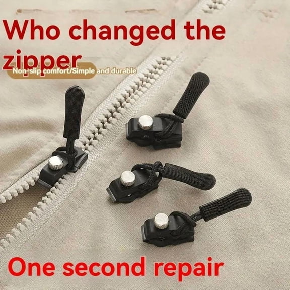 ZHICHUN 30 Piece Instant Zipper Repair Kit No Sewing Required Zipper Fix Replacement for Clothing Luggage and Bags