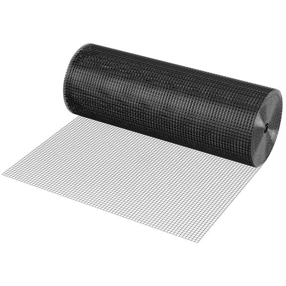 ZHICHUN 36 x 100 19 Gauge Black Vinyl Coated Galvanized Hardware Cloth Wire Mesh Roll for Chicken Coop Rabbit Snake Fences