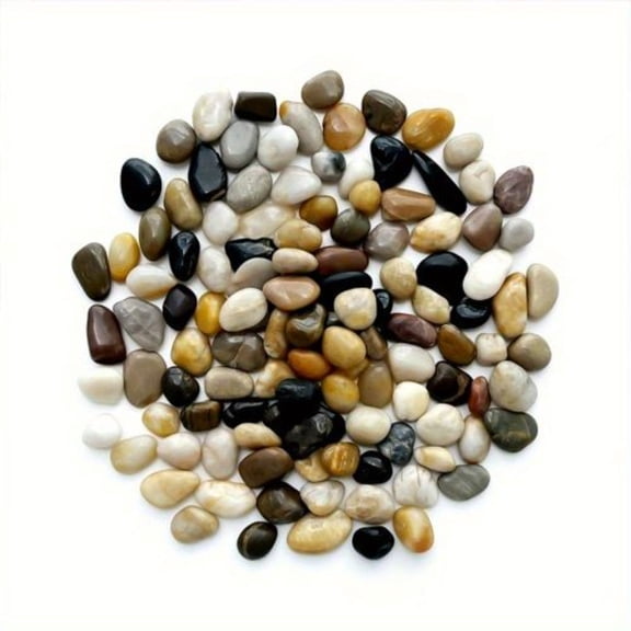 ZHICHUN 38lbs Polished River Rocks 1-3 Inch Natural Decorative Garden Stones for Landscaping Walkways Yard Plant Pots Vases DIY Crafts
