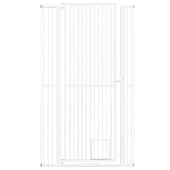 ZHICHUN 67.5 Extra Tall Pet Gate Heavy-Duty Metal Cat Gate with 30.5-41 Adjustable Width