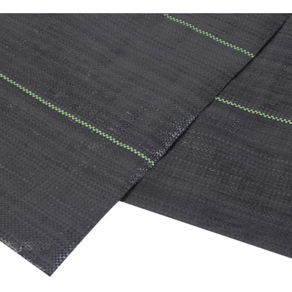 ZHICHUN 6x16 FT PP Woven Weed Barrier Fabric Landscape Garden Mat With 6 Fixing Pins For Weed Prevention Soil Erosion Control