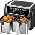 thumbnail image 1 of ZHICHUN 9.5 Quart Dual Basket Air Fryer 10 Presets Independent Temp Control with Sync Mode, 1 of 8