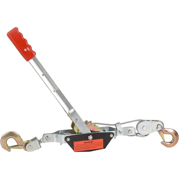 ZHICHUN Heavy Duty Gear Power Puller Winch Ratchet Tool Cable Come Along for Boat Marine Automotive Hoist Pulling