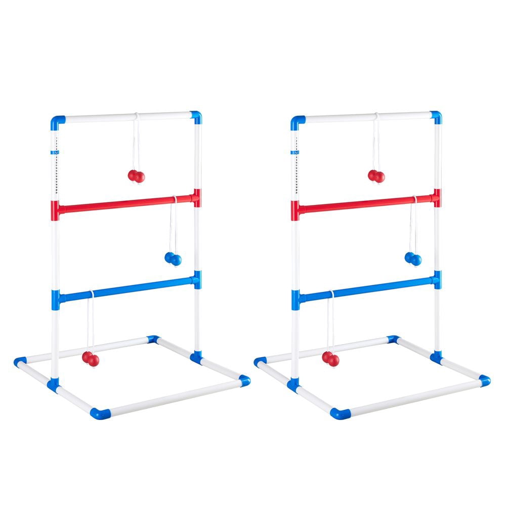 ZHICHUN Ladder Ball Golf Throwing Game Set Complete Outdoor Ladder Toss Game with 6 Balls Dual-Sided Scoreboard