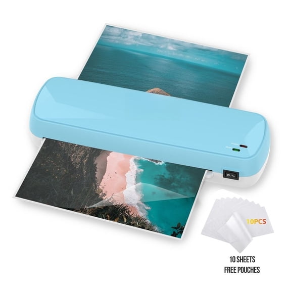 ZHICHUN Laminator Machine with 10 Sheets Fast Warm Up for A4 A5 A6 Documents and Photos Color Preservation Technology for Office School Home Use