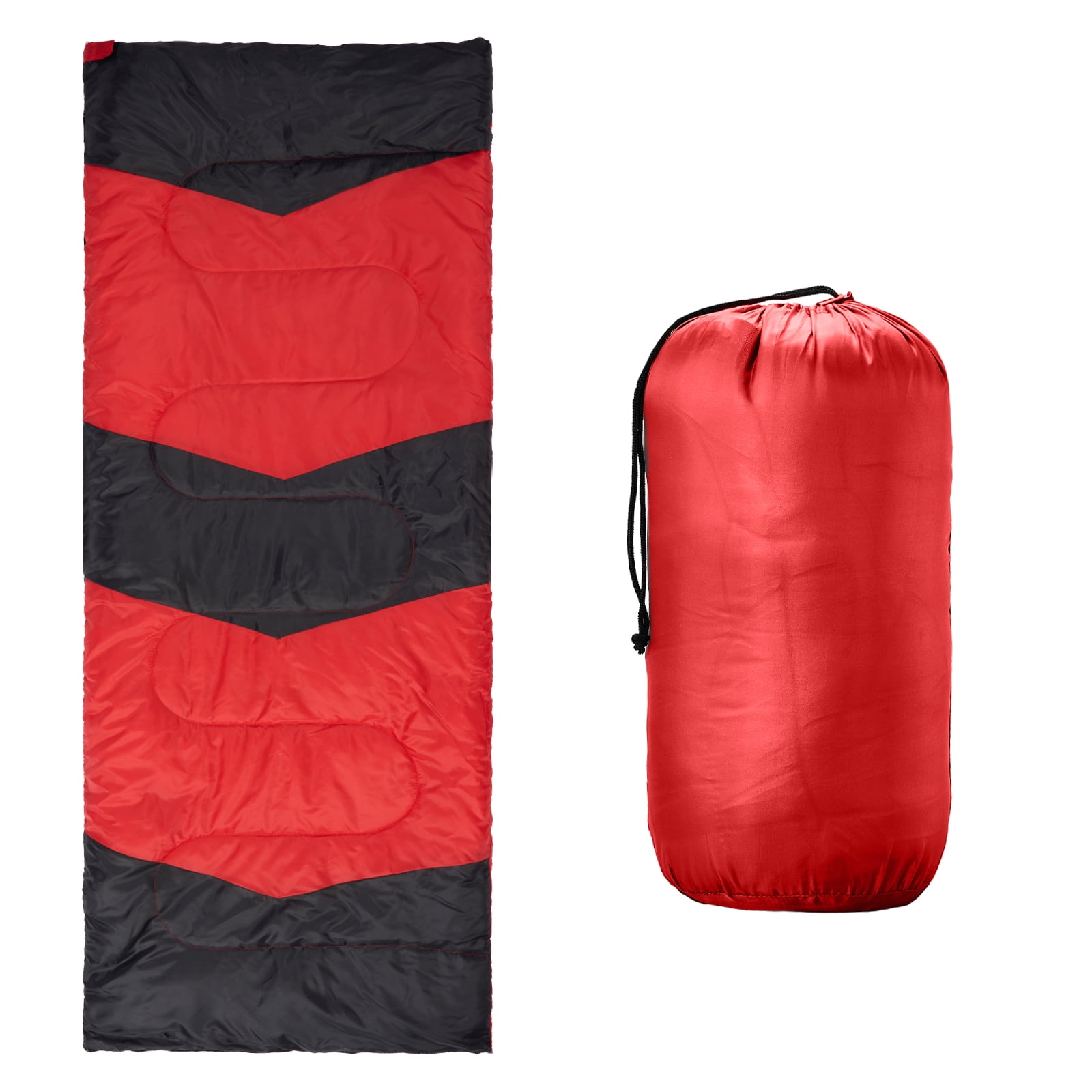 ZHICHUN Lightweight Envelope Sleeping Bag, Waterproof Compact Sleeping Bag for Backpacking Hiking, Cold & Warm Weather Portable Outdoor Camping Sleeping Bag, Red