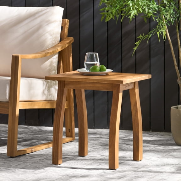 ZHICHUN  Selma End Table Outdoor Accent Side Table for Patio Backyard Poolside