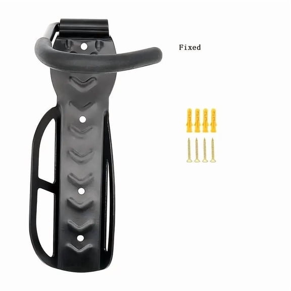 ZHICHUN Wall Mounted Storage Hook for Bikes and Scooters Movable Garage Rack with 50 lbs Capacity Black Metal Organizer