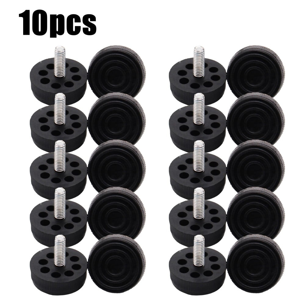 ZHIMAO 10pcs Adjustable Height Feet Metric Thread M6/M8/M10 Black ...