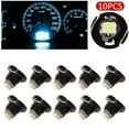 thumbnail image 1 of ZHIMAO 10pcs Ice Blue Neo Wedge T4.2 1SMD LED 12-14V DC Car Cluster Instrument Dash Dashboard Gauge Climate Light Bulbs Car Accessories, 1 of 9