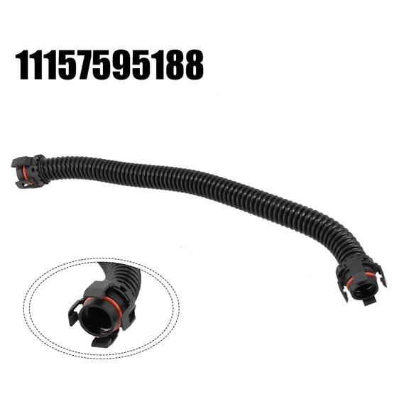 ZHIMAO 1PCS Vehicle Engine Crankcase Breather Hose For BMW E70 E71 X 5 X6 M OEM Number 11157595188 Black Breather Hose Replacement