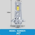 thumbnail image 1 of ZHIMAO 2X Car Led Headlights Highlighting Headlight 8000LM 40W 6000K H4 H7 H1 H7, 1 of 7