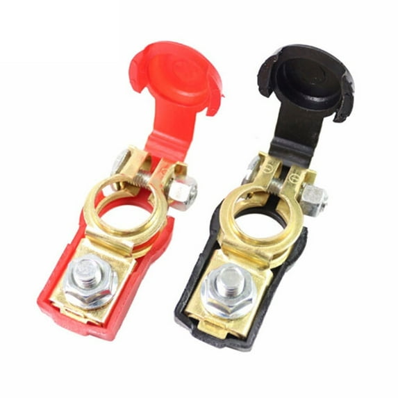 ZHIMAO 2pcs Connector Positive & Negative Clamps Electrode Quick Release Lift Off Car Battery Terminals For Auto Car Accessories Tools