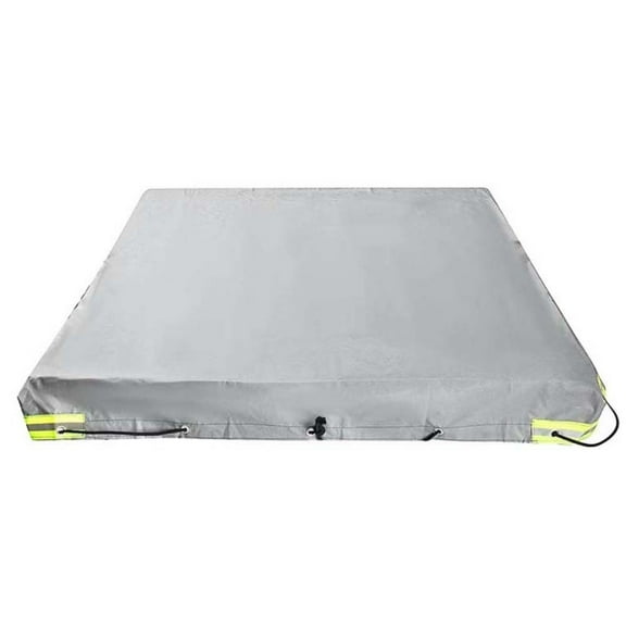 ZHIMAO 420D Oxford Tractor Cover Cloth Car Tarpaulin Waterproof Sunscreen Light Strip 208*114*9cm Gray