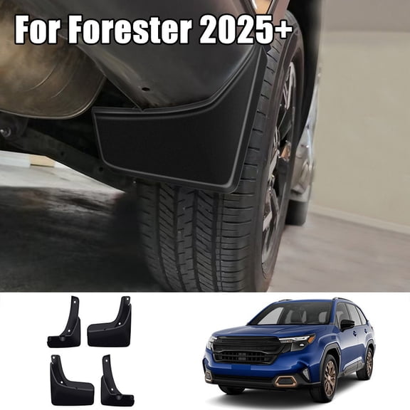 ZHIMAO 4pcs Car Tire Mud Flaps For Forester 2025 Up ABS Black Car Mud Flaps Fender Splash Guards Car Accessories