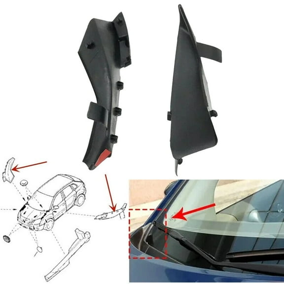 ZHIMAO 66895JY00A# RH 66894JY00A# Car Front Corner Windshield Wiper Cowl Trim Cover For Koleos- HY 200716 Replace Part Car Accessories 1 Pair