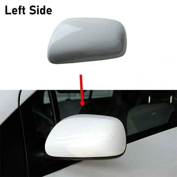 ZHIMAO ABS Plastic Car Left Passenger Side Door Wing Mirror Cover Cap Casing For YARIS 2008-2013 Rear View Mirror Cap Cover Trim