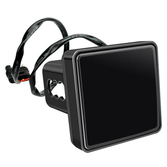 ZHIMAO Anti Corrosion ABS Material Trailer Hitch Receiver Cover LED Brake Lights Black